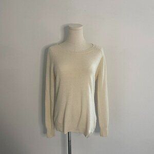 White Warren 100% Cashmere Sweater | Cream | Womens Size XS